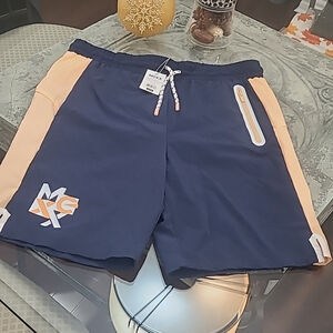 MENS MEXX NEW PULL ON NAVY SWIMM SHORTS XL